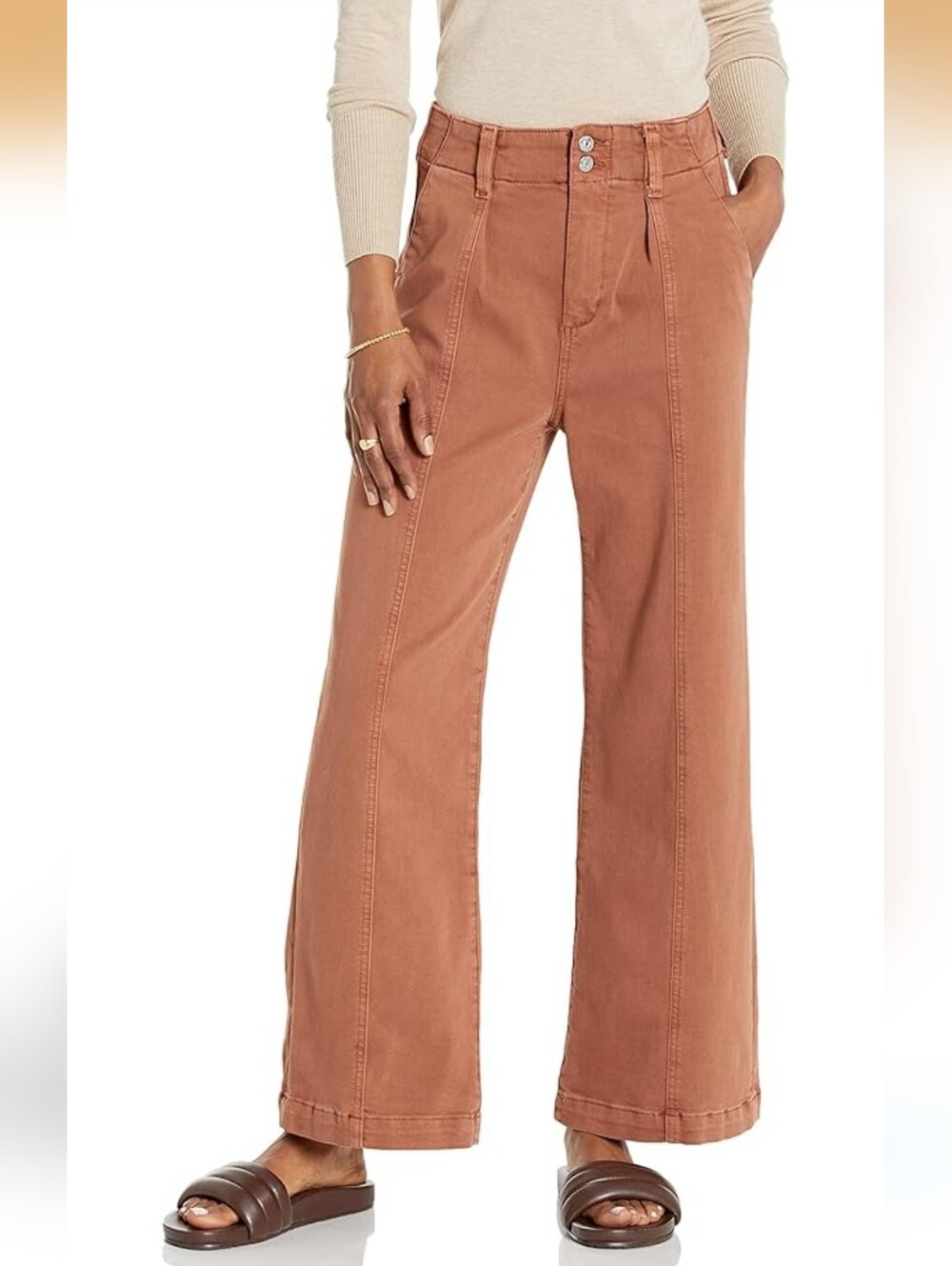 🔴 Paige Brooklyn Crop Wide Leg High Waisted Pants